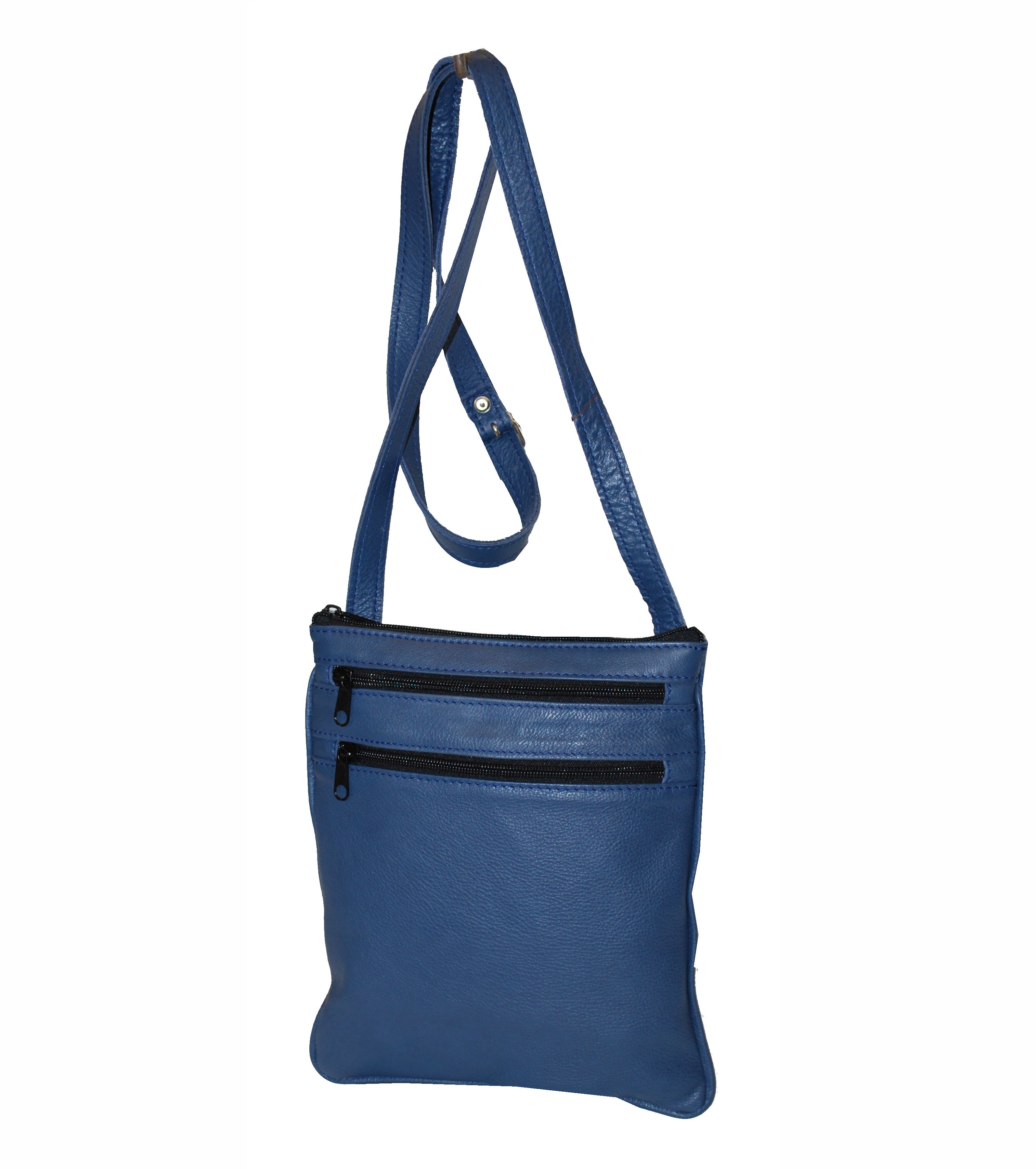 Elegantná kožená etuja č.8639, viacúčelové púzdro v modrej farbe – Obrázok 3