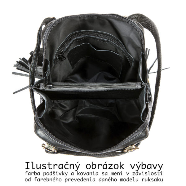 Kožený ruksak z pravej hovädzej kože č.8668 v bordovej farbe - Image 5