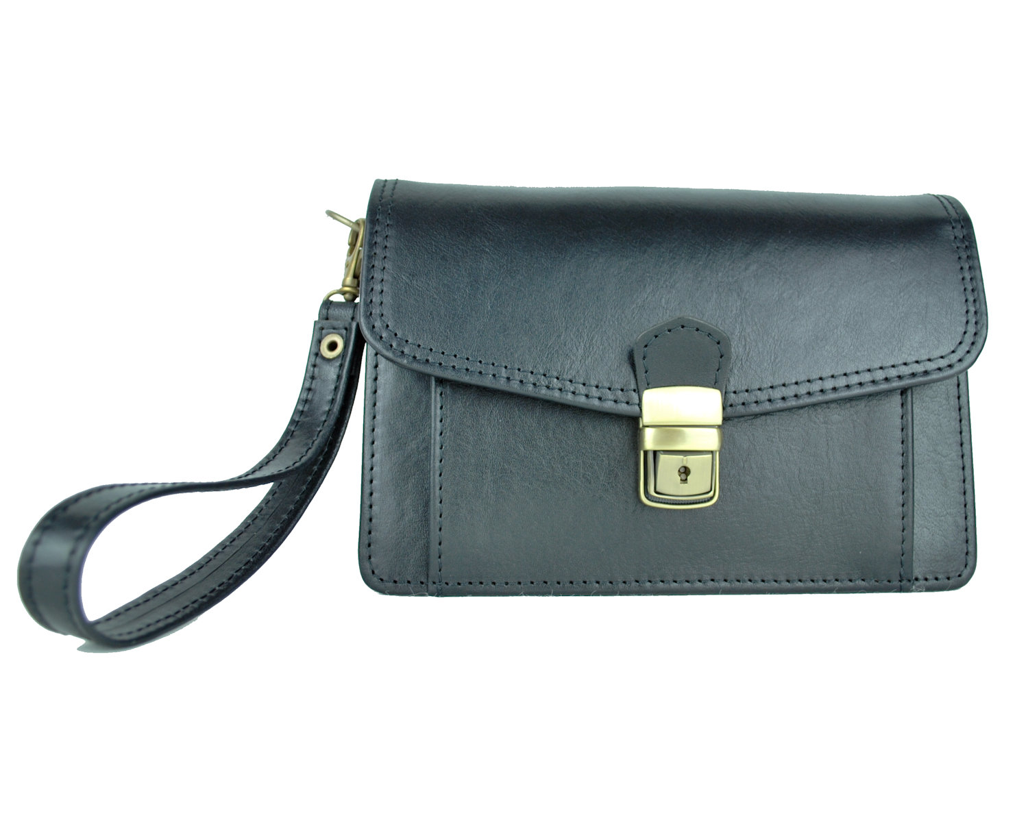 Luxusná kožená etua č.7883, viacúčelové púzdro v čiernej farbe – Obrázok 3