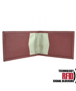 Ochranné kožené púzdro na debetné a kreditné karty v červenej farbe (2)