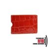 Ochranné kožené púzdro na debetné a kreditné karty, červená farba (2)