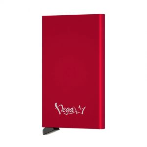 Inteligentné RFID púzdro na karty s patentovaným mechanizmom v červenej farbe - VEGALM