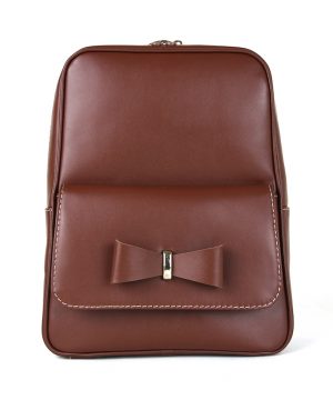 Exkluzívny kožený ruksak z pravej hovädzej kože č.8666 v hnedej farbe