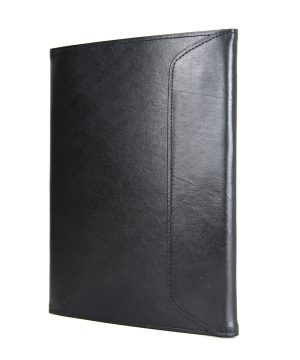 Kožený pracovný zápisník A5 v čiernej farbe