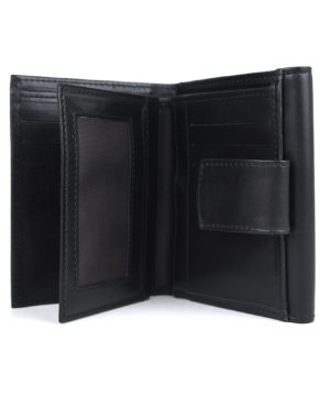 Kožená dámska peňaženka č.8146 v čiernej farbe