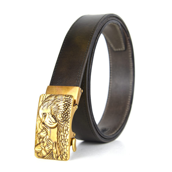 Opasok z pravej kože s automatickou prackou GOLD EAGLE - Image 4