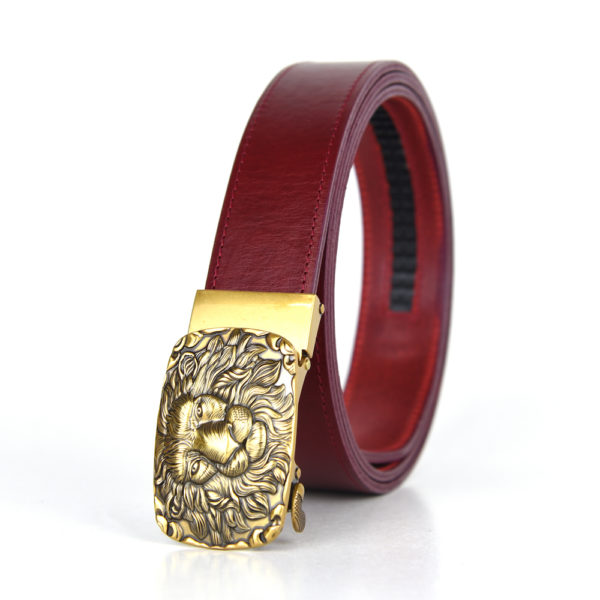 Opasok z pravej kože s automatickou prackou GOLD LION - Image 3