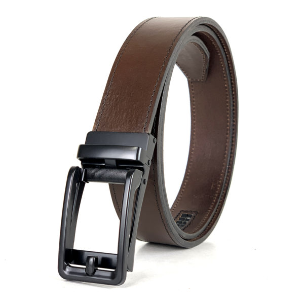 Opasok z pravej kože s automatickou prackou BLACK BELT - Image 2