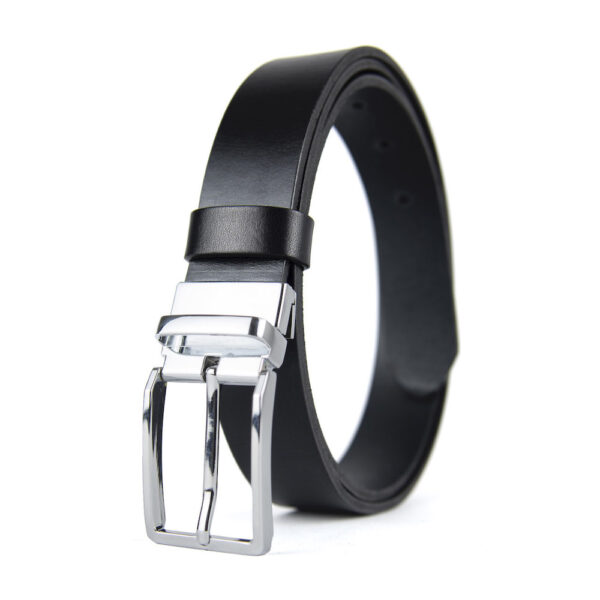 Kožený opasok MODERN SILVER, šírka 3.3cm, Ručná výroba na Slovensku