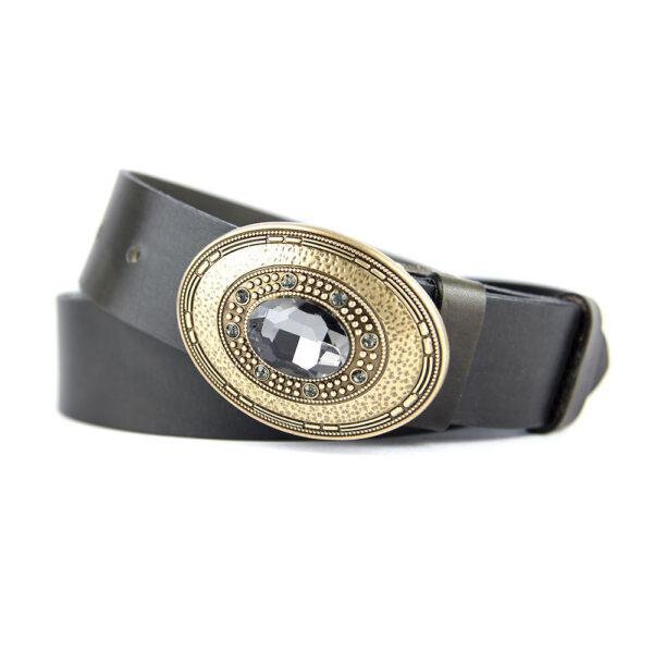 Kožený opasok BROOCH, Ručná výroba na Slovensku - Image 6