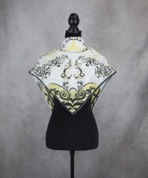 Hodvábna šatka ORNAMENT VZOR_3, 90 x 90cm, Made in SLOVAKIA