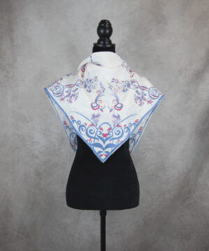 Hodvábna šatka ORNAMENT VZOR_5, 90 x 90cm, Made in SLOVAKIA