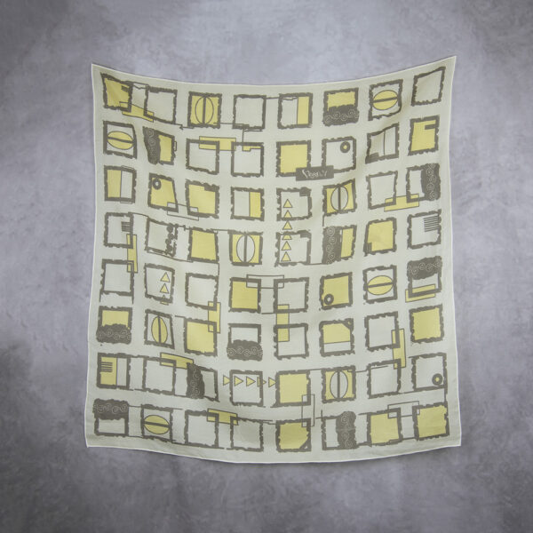 Hodvábna šatka ŠTVORCE MIX FARIEB_2, 85 x 85cm, Vyrobená na Slovensku - Image 2