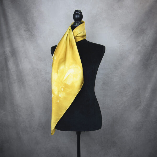 Hodvábna šatka LIMITED_077, Ručná výroba na Slovensku, 90 x 90cm - Image 2