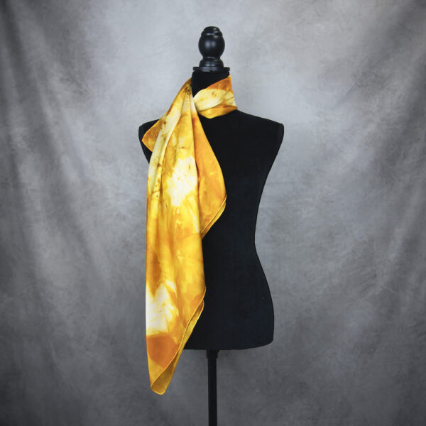 Hodvábna šatka LIMITED_094, Ručná výroba na Slovensku, 90 x 90cm - Image 2
