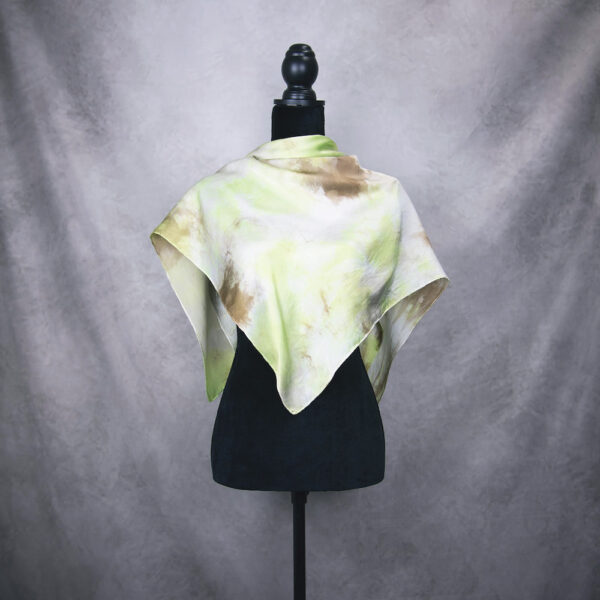 Hodvábna šatka LIMITED_102, Ručná výroba na Slovensku, 90 x 90cm - Image 5