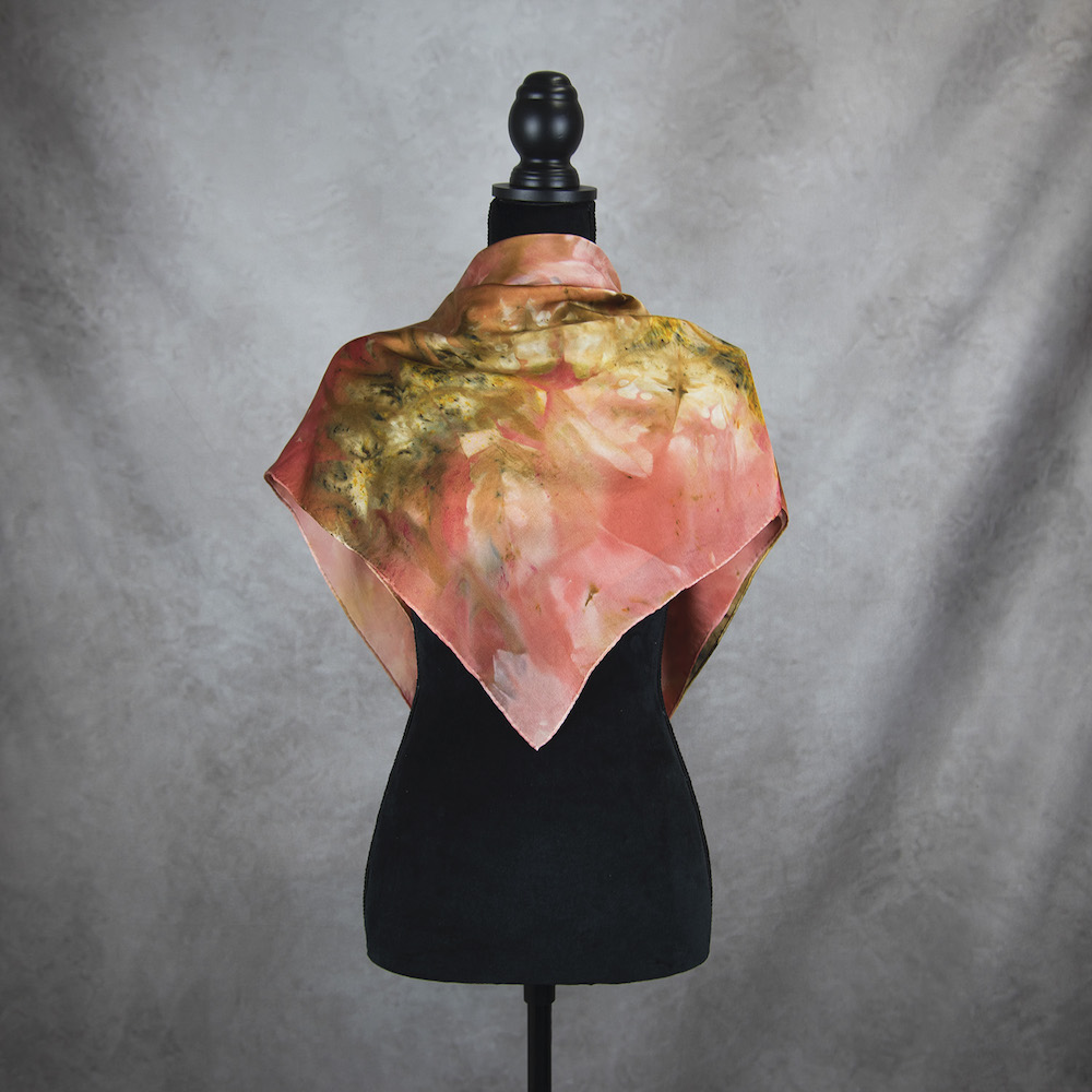 Hodvábna šatka LIMITED_150, Ručná výroba na Slovensku, 90 x 90cm