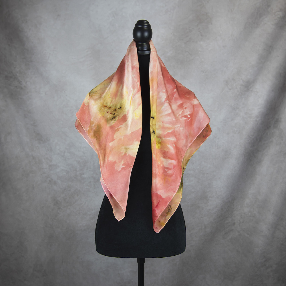 Hodvábna šatka LIMITED_150, Ručná výroba na Slovensku, 90 x 90cm – Obrázok 3