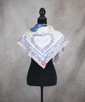 Hodvábna šatka TANEČNICA, 90 x 90cm, Made in SLOVAKIA