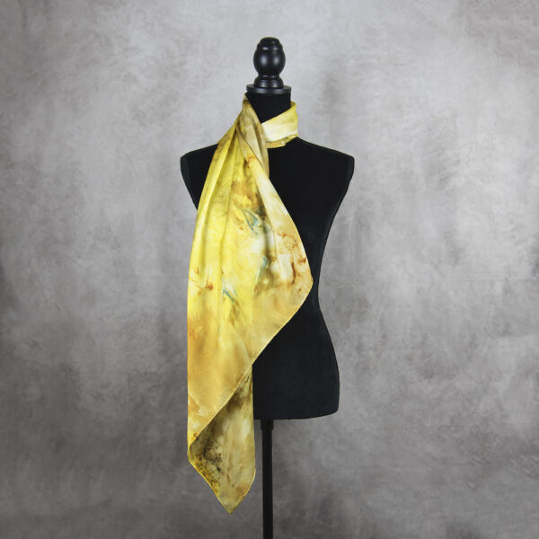 Hodvábna šatka LIMITED_194, Ručná výroba na Slovensku, 90 x 90cm - Image 2
