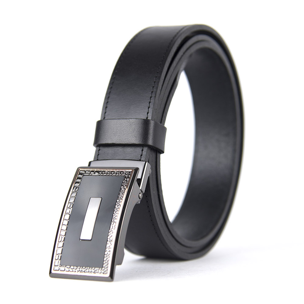 Opasok z pravej kože s brzdovou prackou, šírka 3.5cm - LUXURIO