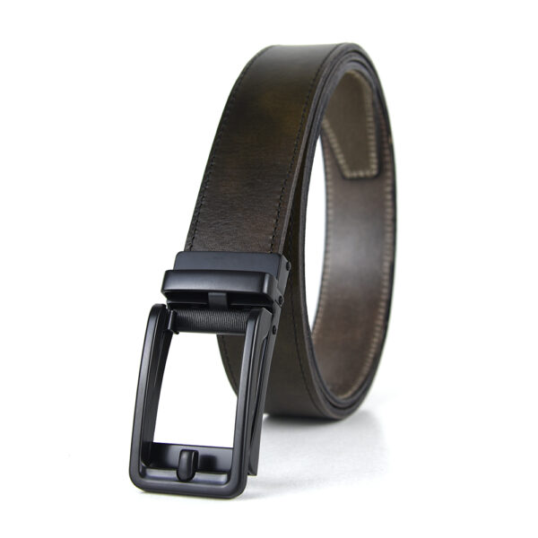 Opasok z pravej kože s automatickou prackou BLACK BELT - Image 5