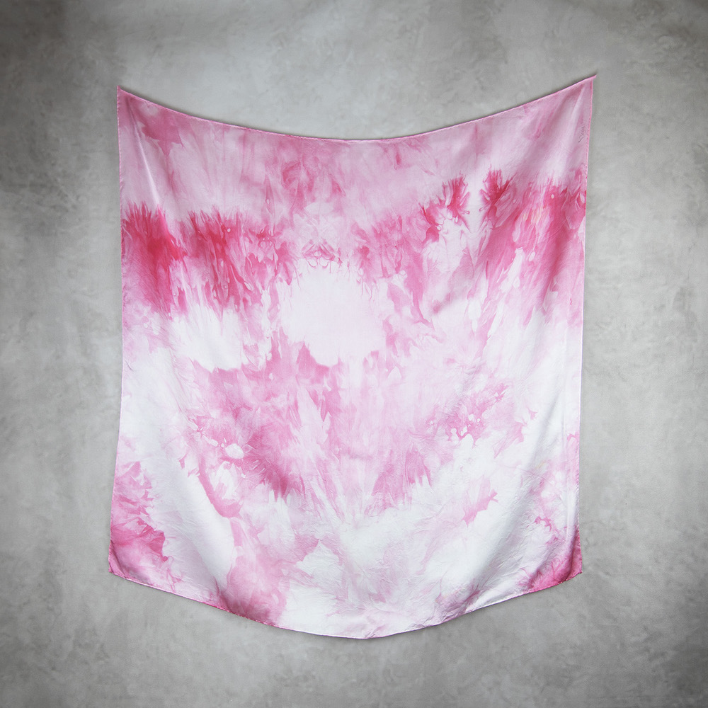 Hodvábna šatka LIMITED_216, Ručná výroba na Slovensku, 90 x 90cm – Obrázok 2