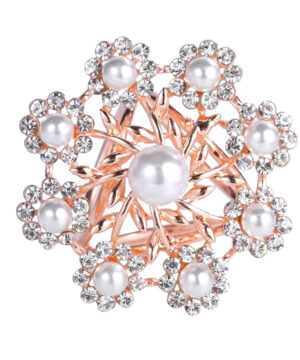 Alternative view of Nádherná ozdoba na šatku a šál s imitáciou periel