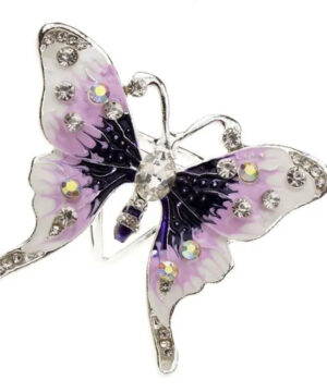 Alternative view of Ozdoba pre šatku či šál v podobe ružového motýľa