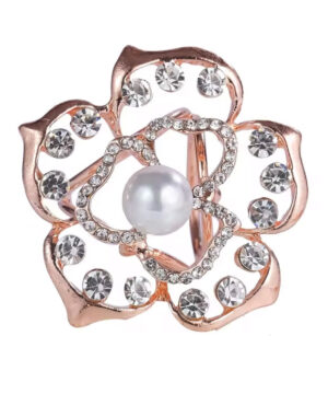 Alternative view of Ozdoba na šatku a šál so sklíčkami a imitáciou perly