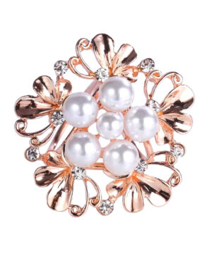 Alternative view of Ozdobný trojprstenec na šatku a šál v podobe kvetiny