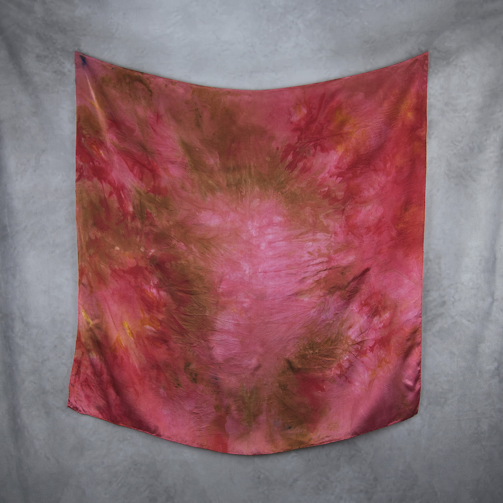 Hodvábna šatka LIMITED_293, Ručná výroba na Slovensku, 90 x 90cm – Obrázok 2