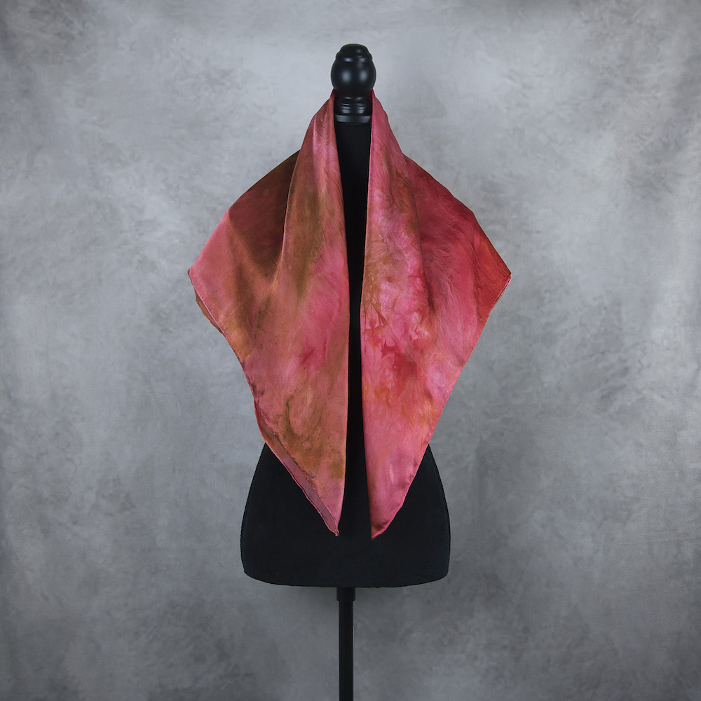 Hodvábna šatka LIMITED_293, Ručná výroba na Slovensku, 90 x 90cm – Obrázok 4