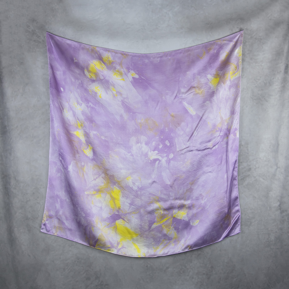 Hodvábna šatka LIMITED_299, Ručná výroba na Slovensku, 90 x 90cm – Obrázok 2