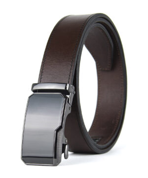 Alternative view of Opasok z pravej kože s automatickou prackou NOBLEFORCE