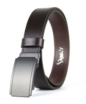 Alternative view of Opasok z pravej kože s brzdovou prackou, šírka 3.5cm - MIDNIGHT