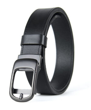 Opasok z pravej kože s brzdovou prackou, šírka 3.5cm - PEARL FLOW