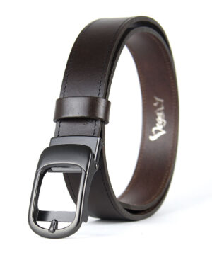 Alternative view of Opasok z pravej kože s brzdovou prackou, šírka 3.5cm - PEARL FLOW