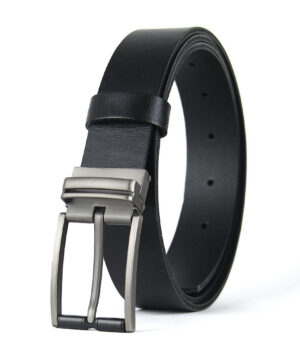 Kožený opasok TITAN SHADOW, šírka 3.3cm, Ručná výroba na Slovensku