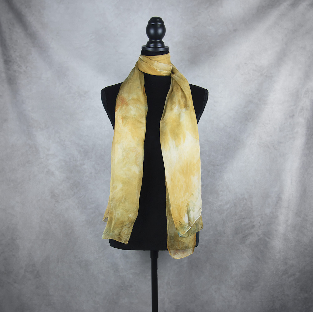 Hodvábny šál LIMITED_057, Ručná výroba na Slovensku, 180 x 110cm – Obrázok 2