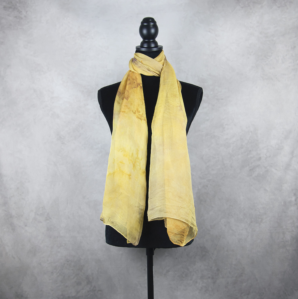 Hodvábny šál LIMITED_071, Ručná výroba na Slovensku, 180 x 110cm – Obrázok 2