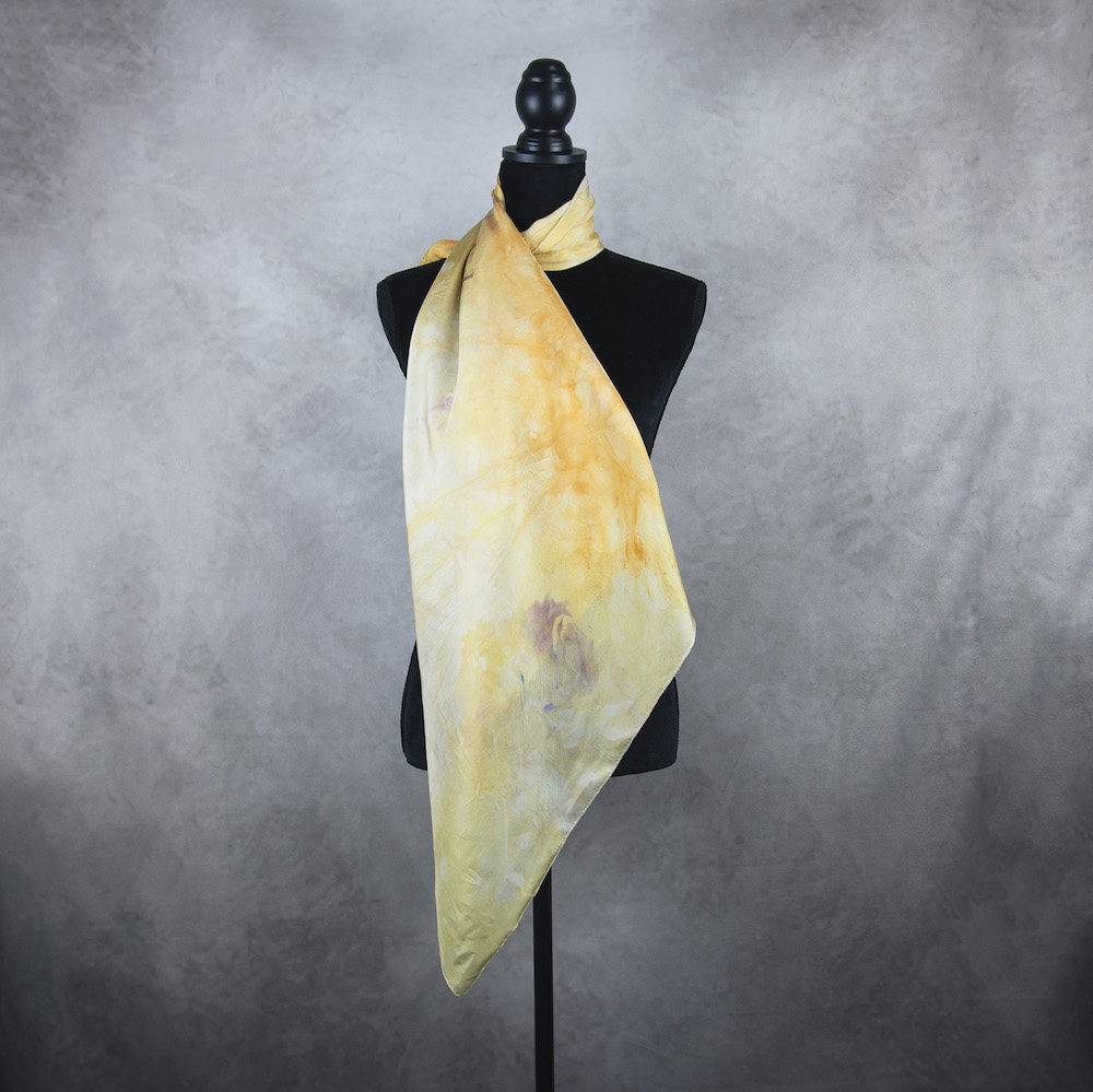 Hodvábna šatka VZOR_82, 90 x 90cm, Vyrobené na Slovensku – Obrázok 4