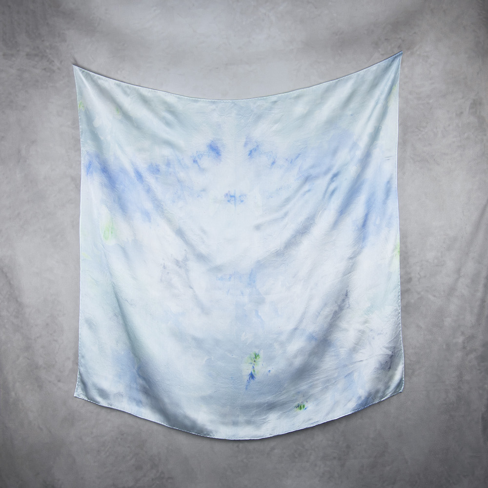 Hodvábna šatka LIMITED_321, Ručná výroba na Slovensku, 90 x 90cm – Obrázok 2