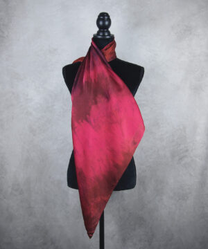 Hodvábna šatka LIMITED_348, Ručná výroba na Slovensku, 90 x 90cm – Obrázok 4