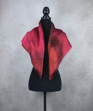 Hodvábna šatka LIMITED_348, Ručná výroba na Slovensku, 90 x 90cm – Obrázok 3
