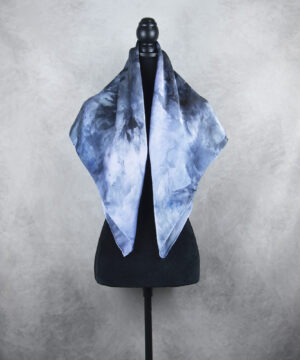 Hodvábna šatka LIMITED_357, Ručná výroba na Slovensku, 90 x 90cm – Obrázok 4